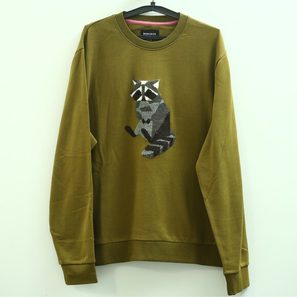 Bonobos Other - BONOBOS Critter Supersoft Fleece Crew Sweater Embroidered Long Sleeve XL 283301